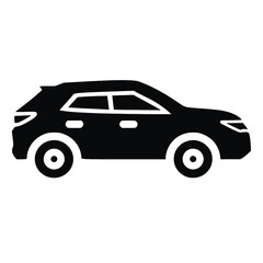 illustration of a suv car glyph