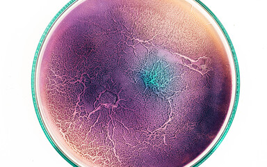 The surface of biological tissue infected with pathogenic microorganisms