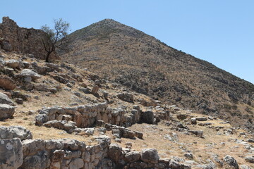 Fototapeta na wymiar The ruins of mycoses in Greece 