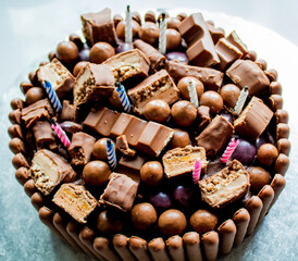 homemade chocolate birthday cake