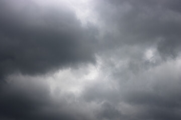 Dramatic dark cloudy sky before the storm