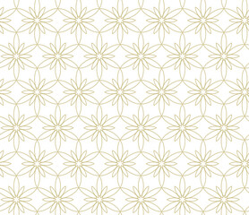 Geometric seamless pattern. Floral ornament on a white background. Modern vector illustrations for wallpapers, flyers, covers, banners, minimalistic ornaments, backgrounds.