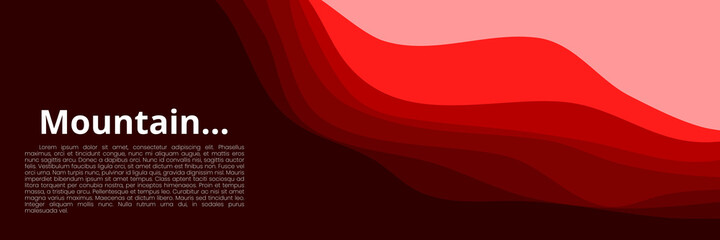 mountain landscape pattern vector illustration for wallpaper, background, backdrop, banner, design template, business card and template