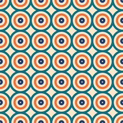 Abstract geometric seamless pattern. Retro background for textile, fabric, fashion. Vector