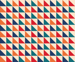 Abstract geometric seamless pattern. Retro background for textile, fabric, fashion. Vector