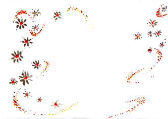 background with splashes