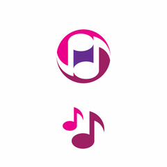Music note Icon Vector illustration design