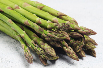A bunch of asparagus sprouts