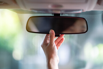 Vehicle Rear View Mirror.