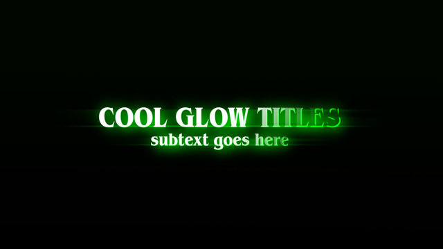 Unique Cool Glow Titles