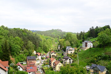 nature in the mountains of Germany Saxon Switzerland