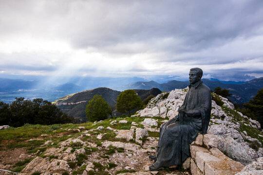 Jacinto Verdauguer Sculpture, Santuari de la Mare de Deu del Mont, La Garrotxa, Girona, Spain