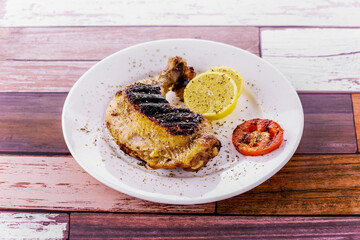 Grilled chicken thighs