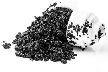 Carbon pellets of water filters