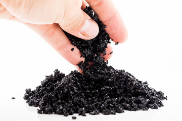 Carbon pellets of water filters