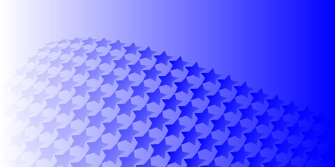 Abstract blue background with star