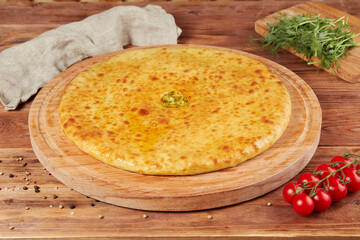 Traditional Georgian cuisine, closed pies with filling