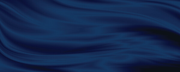 Blue fabric texture background 3D illustration