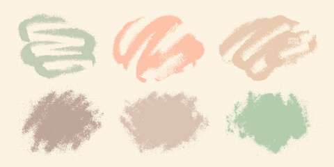 Obraz premium Grunge powder stains . Splatter set. Abstract backdrops. Powder texture backgrounds. Highly detailed grunge. Trendy pastel color overlays.