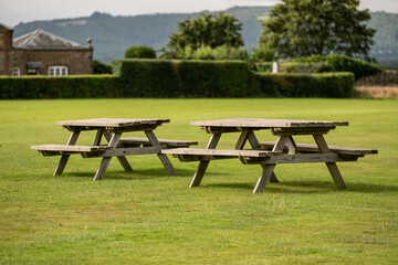 Picnic bench at Petworth Cricket grounds