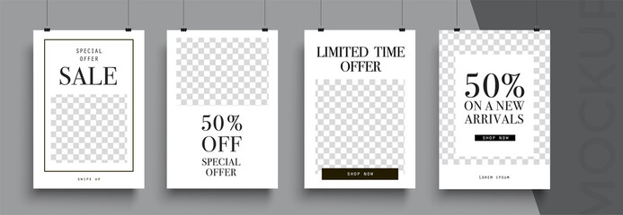 Sale poster template. Easy to adapt to brochure, annual report, magazine, poster, card, corporate presentation, portfolio, flyer, banner, website, app