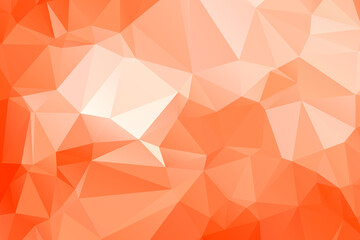 Fototapeta premium Orange Abstract Color Polygon Background Design, Abstract Geometric Origami Style With Gradient