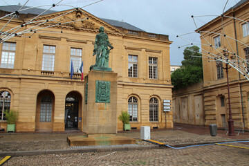 baroque building at the place des armes in metz in lorraine (france)