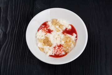 Rice milk porridge