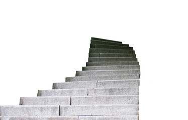 stone steps isolated