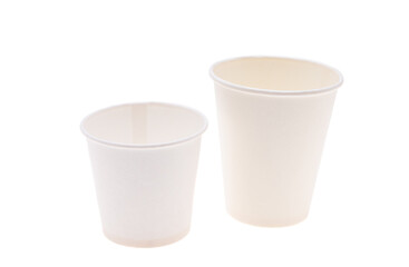 paper cups isolated