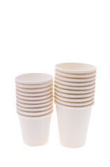 paper cups isolated