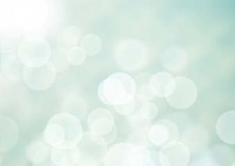 Ball bokeh light green background