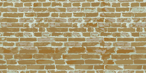 Brick wall seamless texture. Brick wall. Vector illustration eps-10