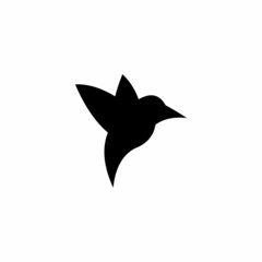 Obraz premium Simple outline bird logo vector