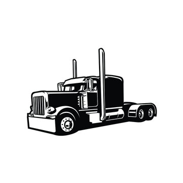 Free Free 200 Svg Simple Semi Truck Outline SVG PNG EPS DXF File