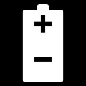 battery icon, battery symbol vector