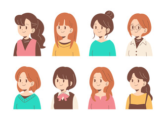 若い女性セット　ななめ横