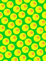 Background pattern with circles olives green children minimalistic simple shapes 