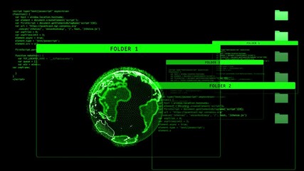 Access granted green message on screen system login Animation. Cyber security data protection business technology privacy concept. Cyber Crime, Computer Hacking Concept