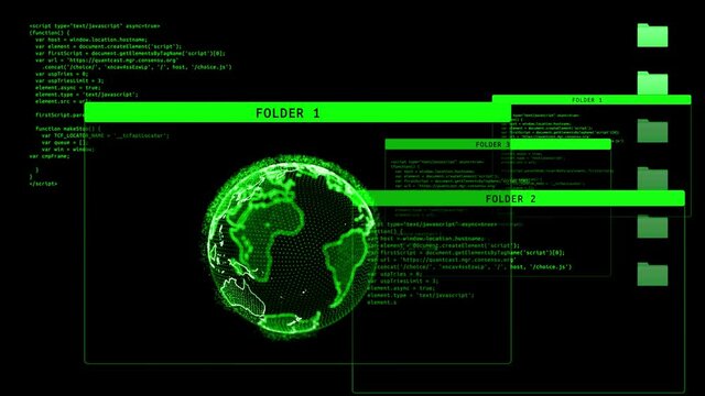 Access granted green message on screen system login Animation. Cyber security data protection business technology privacy concept. Cyber Crime, Computer Hacking Concept