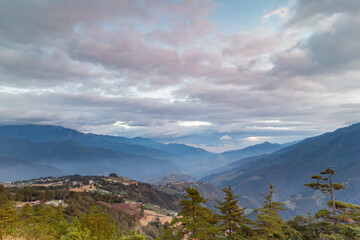 Rural landscape saw from Wuling Farm