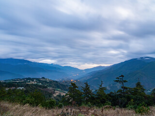 Rural landscape saw from Wuling Farm