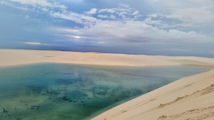 beautiful lagoon, in the national park of the sheets of Maranhão.