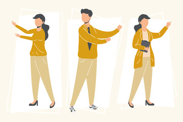 Businessman and businesswomen