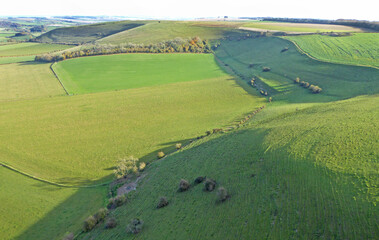 Fields at Monks Down in Wiltshire	