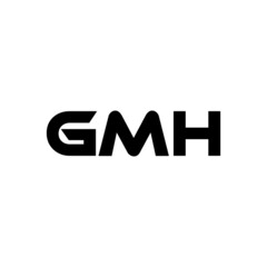 GMH letter logo design with white background in illustrator, vector logo modern alphabet font overlap style. calligraphy designs for logo, Poster, Invitation, etc.