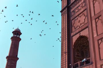 The Badshahi Mosque is a Mughal-era congregational mosque in Lahore