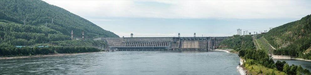 View of the hydroelectric dam