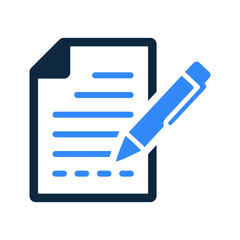 Page, document, paper icon. Simple editable vector illustration.