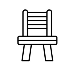 Fototapeta premium Loungechair Vector Line Icon Design